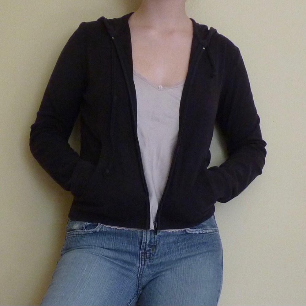 Navy zip up
